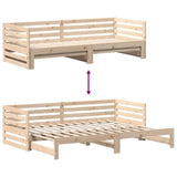 Day bed with Trundle without Mattress 80x200 cm 868188