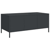 Coffee Table Black 101.5x50x43.5 cm Cold-rolled Steel 851268