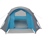 Camping Tent Cabin 4-Person Blue Waterproof 4009559