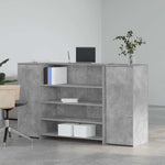 Reception Desk Concrete Grey 180x50x103.5 cm Engineered Wood 3324172