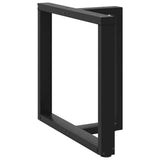Dining Table Legs T-Shaped 2 pcs Black 70x35x cm Steel 4013056