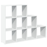 Room Divider Bookcase 3-Tier White 137.5x29x103.5 cm Engineered Wood 857976