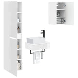Bathroom Furniture Set 3 pcs High Gloss White 3406057
