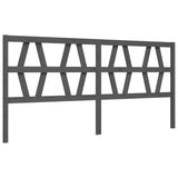 Bed Frame without Mattress Grey 200x200 cm Solid Wood 3194398