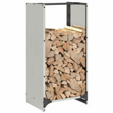 Firewood Rack 40x30x80 cm Stainless Steel 864235