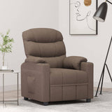 Recliner Chair Taupe Fabric 348078