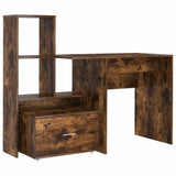 Desk Smoked Oak 131.5 x 50 x 106.5 cm Engineered Wood 3337269