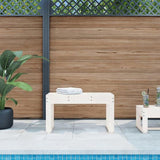 Garden Bench White Solid Pine Wood 2-Seater Durable 825087