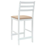 Dining Chairs 2 pcs White 40 x 47.5 x 99.5 cm Solid Rubber Wood 42020472
