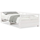 Daybed without Mattress White 90x190 cm Solid Wood Pine 854956