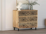 Side Cabinet 60x33x75 cm Solid Wood Mango 358215