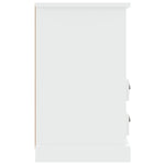 ZNTS Bedside Cabinet High Gloss White 43x36x60 cm 816332