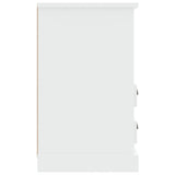 ZNTS Bedside Cabinet High Gloss White 43x36x60 cm 816332