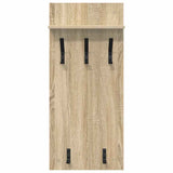 Wall-Mounted Coat Rack with Shelf Sonoma Oak 40 x 10 x 90 cm 874453