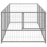 Dog Kennel Silver 3 m Steel 3082101