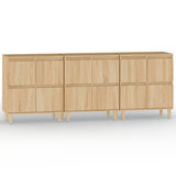 Sideboards 3 pcs Sonoma Oak 60x35x70 cm Engineered Wood 3185770