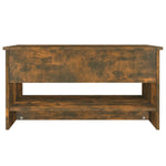 ZNTS Coffee Table Smoked Oak 80x50x40 cm Engineered Wood 819296