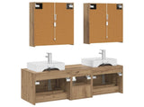 Bathroom Furniture Set 5 pcs Artisan Oak 3406814