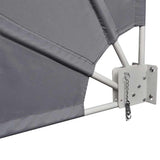 Collapsible Balcony Side Awning Grey 210x210 cm 41573