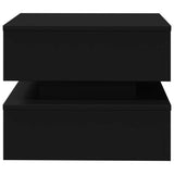 Coffee Table with LED Lights Black 50x50x40 cm 839855