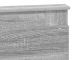 Bed Frame Grey Sonoma 120 x 200 cm Solid Pine Wood 3410117