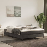 ZNTS Bed Frame Dark Grey 135x190 cm Double Velvet 3121191