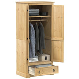 Wardrobe Corona 76x50x170 cm Solid Wood Pine 4002768