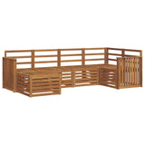Sectional Sofa Set 6 pcs Natural Solid Acacia Wood 3375084