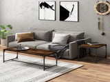 Coffee Tables 2 pcs Smoked Oak Engineered Wood 823339