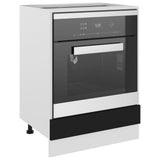 Oven Cabinet Lyon Black 60x46x81.5 cm Engineered Wood 802498