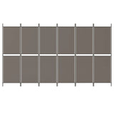 6-Panel Room Divider Anthracite 300x220 cm Fabric 350256