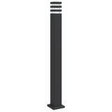 ZNTS Outdoor Floor Lamp Black 110 cm Aluminium 4006397