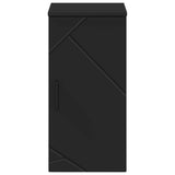 Bathroom Cabinet Wall-mounted with Door Black 30 x 31.5 x 61 cm 883345