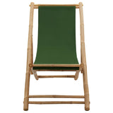 Beach Chair Green Bamboo and canvas Perfect for adults Foldable 313021