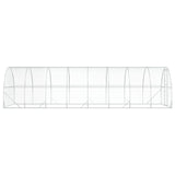 Chicken Coop Silver 800 x 300 x 200 cm Galvanised Steel 3434693