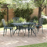 Garden Chair 4 pcs Green 61 x 60.5 x 93cm Aluminium 42002707