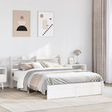 Bed Frame with Headboard without Mattress White 120x200 cm 3306735