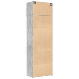 Storage Cabinet Concrete Grey 70x42.5x225 cm Engineered Wood 3281325