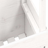Garden Table White 100x50x75 cm Solid Wood Pine 844909