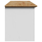 Hallway Bench BODO White and Brown 114x40x45 cm 4016870