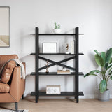 Bookshelf Black Oak 100 x 33.5 x 140 cm Engineered Wood 883940