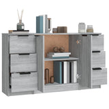 Sideboards 3 pcs Grey Sonoma Engineered Wood 3115842