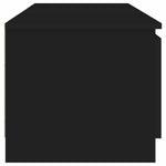 TV Cabinet with LED Lights Black 140x40x36 cm 804293