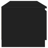 TV Cabinet with LED Lights Black 140x40x36 cm 804293