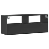 TV Cabinet Black 100x31x39.5 cm Engineered Wood and Metal 848929