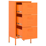 Storage Cabinet Orange Steel Medium Levelers Storage Cabinet 336183