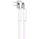 Sliding Door Hardware Kit 366 cm Stainless Steel Silver 3295767