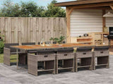 Garden Dining Set Grey and Brown 3211106
