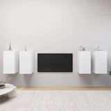 4 Piece TV Cabinet Set White 30,5x30x60 cm Engineered Wood 3078740