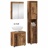 Bathroom Furniture Set TULUM 3 pcs Old Wood 60 x 34 x 63 cm 3398042